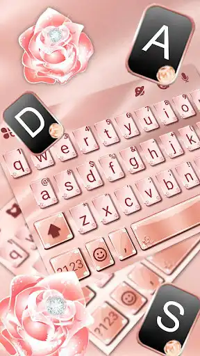 Play Rose Gold Silk Keyboard Theme as an online game Rose Gold Silk Keyboard Theme with UptoPlay