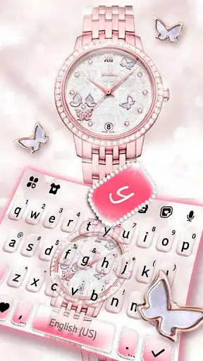 Play Rose Gold Watch Keyboard Theme as an online game Rose Gold Watch Keyboard Theme with UptoPlay