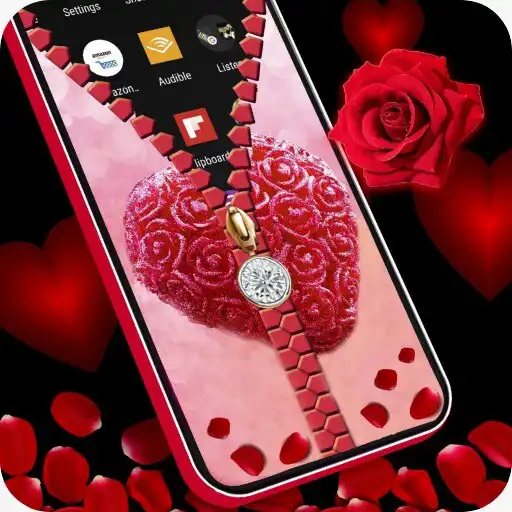 Play Rose Heart Zipper Lock Screen APK Play Rose Heart Zipper Lock Screen APK