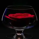 Free play online Rose In Glass LWP APK