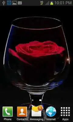 Play Rose In Glass LWP