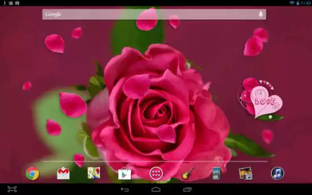 Play Rose Love Live wallpaper