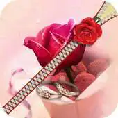 Free play online Rose Love Zipper Screen Lock APK