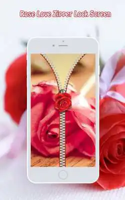Play Rose Love Zipper Screen Lock