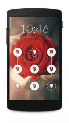 Play Rose Pattern Lock Screen
