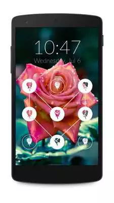 Play Rose Pattern Lock Screen