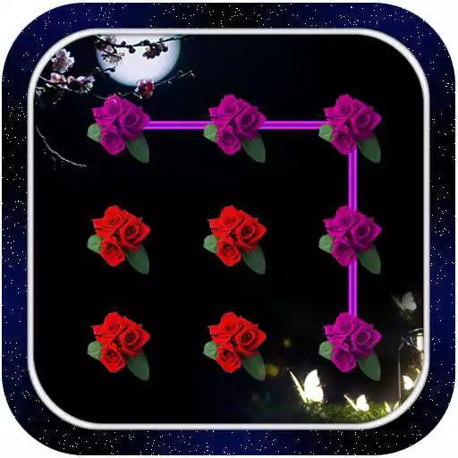 Free play online Rose Pattern Screen Lock APK