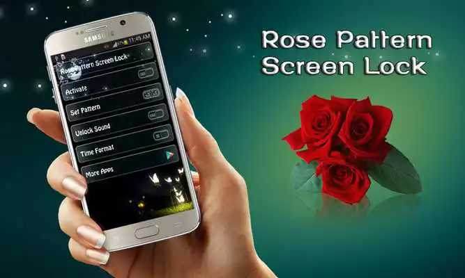 Play Rose Pattern Screen Lock