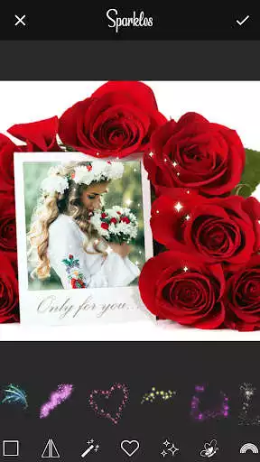 Play Rose Photo Frames Maker as an online game Rose Photo Frames Maker with UptoPlay