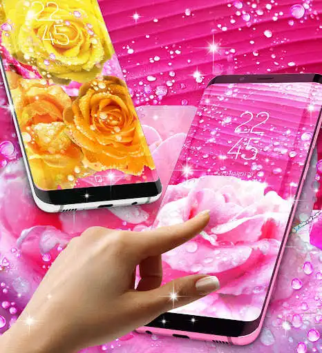 Play Rose pink water drop wallpaper as an online game Rose pink water drop wallpaper with UptoPlay