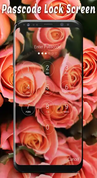 Play Roses Passcode Lock Screen as an online game Roses Passcode Lock Screen with UptoPlay