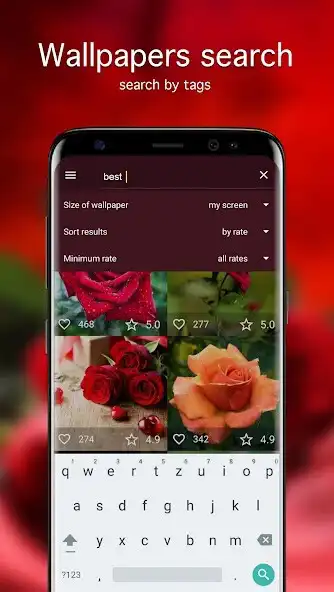 Play Rose Wallpapers PRO as an online game Rose Wallpapers PRO with UptoPlay