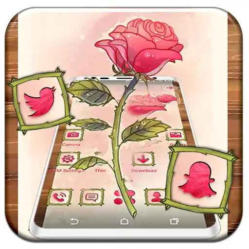 Play Rose Watercolor Launcher Theme APK Play Rose Watercolor Launcher Theme APK