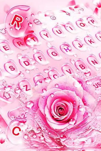 Play Rose Water Drops Keyboard Theme as an online game Rose Water Drops Keyboard Theme with UptoPlay
