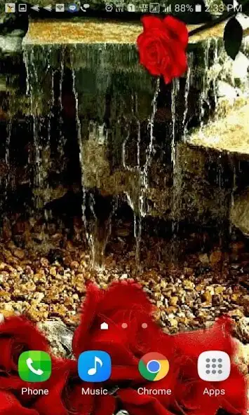 Play Rose Waterfall Live Wallpaper as an online game Rose Waterfall Live Wallpaper with UptoPlay