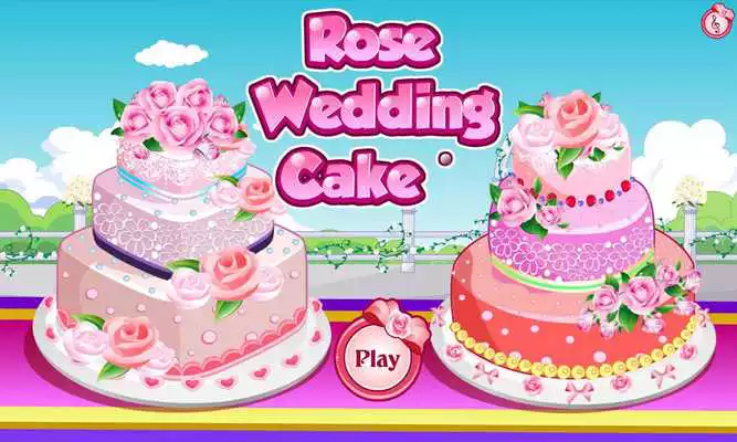 Play Rose Wedding Cake Game
