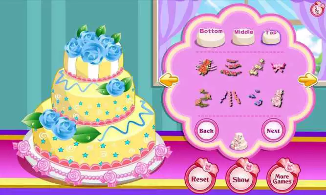 Play Rose Wedding Cake Game