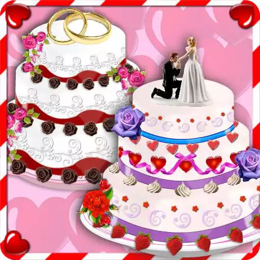 Free play online Rose Wedding Cake Maker Games  APK