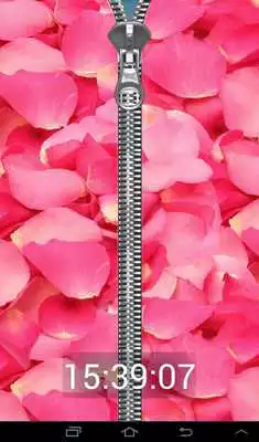 Play Rose Zipper Lock Screen