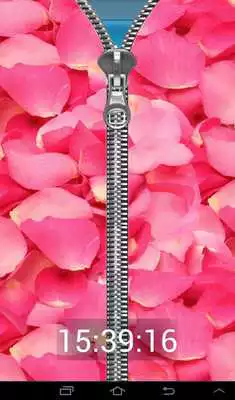 Play Rose Zipper Lock Screen
