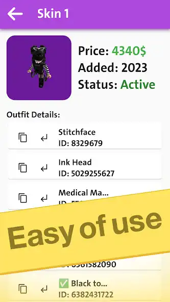 Play RoSkins - Outfits and Codes as an online game RoSkins - Outfits and Codes with UptoPlay