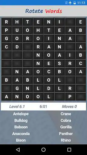 Play Rotate Words as an online game Rotate Words with UptoPlay
