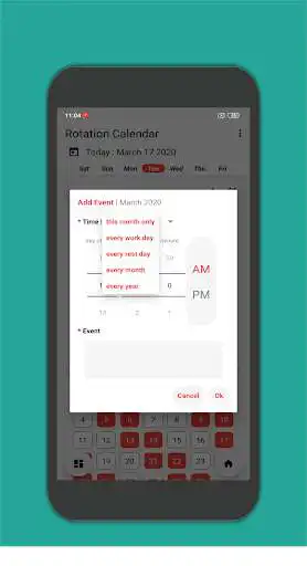 Play Rotation Calendar: Schedule Your Time as an online game Rotation Calendar: Schedule Your Time with UptoPlay