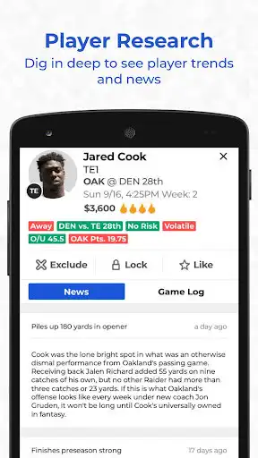 Play RotoQL Express - Daily Fantasy Tool