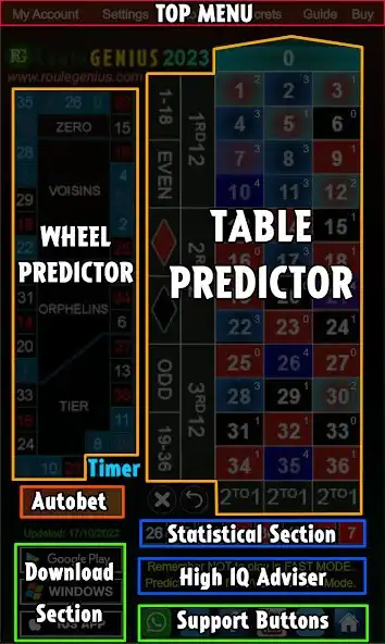 Play RouleGENIUS Roulette Predictor as an online game RouleGENIUS Roulette Predictor with UptoPlay