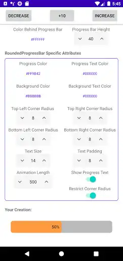 Play RoundedProgressBar Demo  and enjoy RoundedProgressBar Demo with UptoPlay