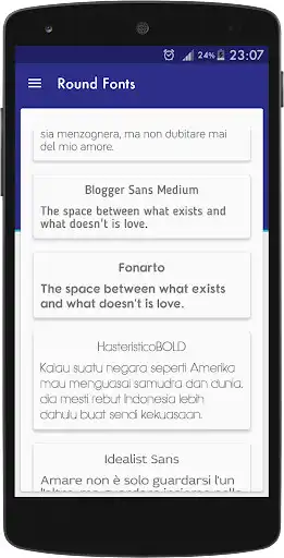 Play Round fonts for FlipFont