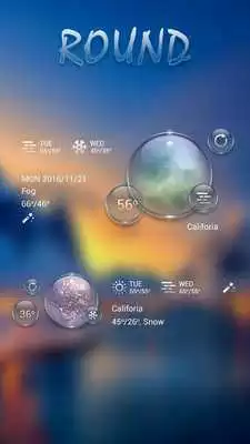 Play Round GO Weather Widget Theme