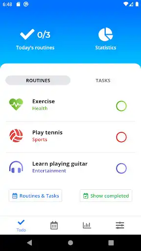 Play RoutineGoal: Daily Routines, Task & To do list  and enjoy RoutineGoal: Daily Routines, Task & To do list with UptoPlay