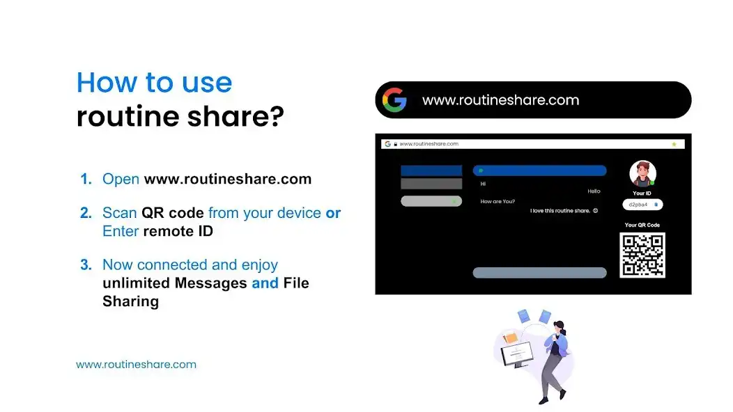 Play RoutineShare: Scan  Share  and enjoy RoutineShare: Scan  Share with UptoPlay