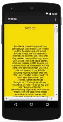 Play Roxette songs  lyrics, hot