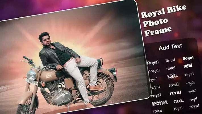 Play Royal Bike Photo Editor : Bike Photo Editor