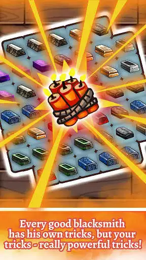 Play Royal Blacksmith Story: Puzzle Match Adventure as an online game Royal Blacksmith Story: Puzzle Match Adventure with UptoPlay