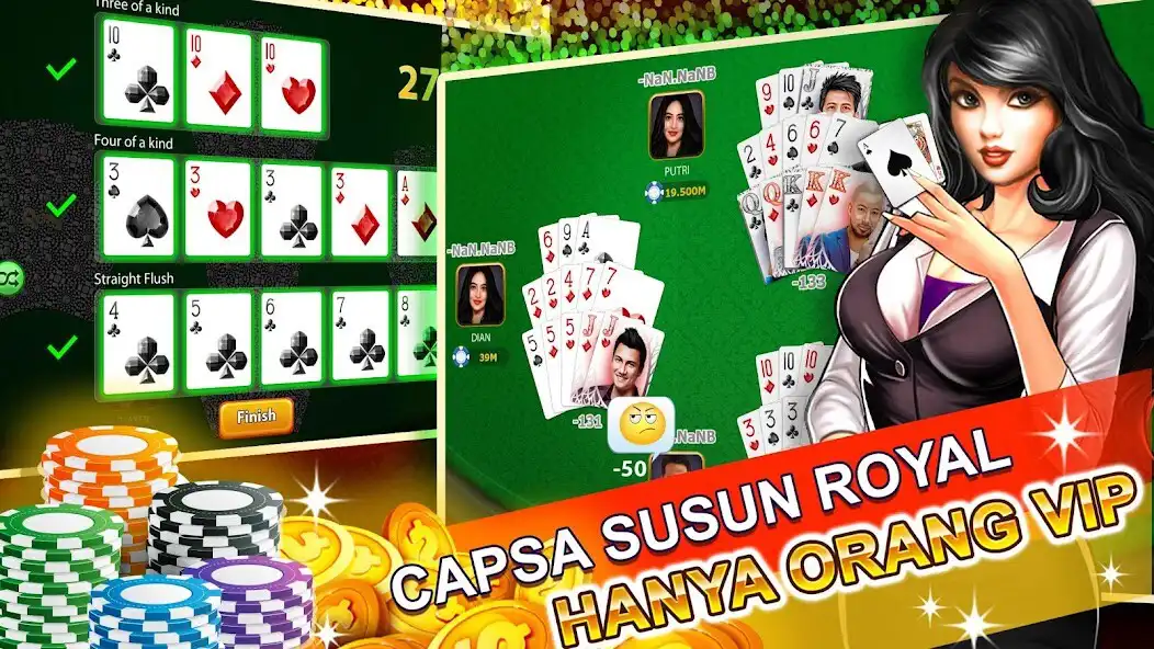 Play Royal Capsa Susun  and enjoy Royal Capsa Susun with UptoPlay
