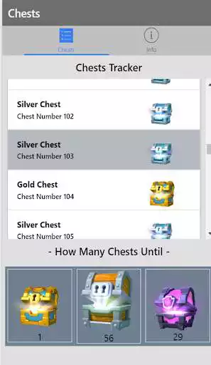 Play APK Royale Chest Tracker  and enjoy Royale Chest Tracker with UptoPlay com.reza.chesttracker