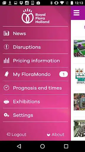 Play APK Royal FloraHolland  and enjoy Royal FloraHolland with UptoPlay nl.mobileagency.floraholland.news