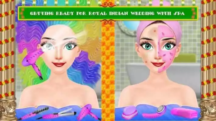 Play Royal Indian Girl Fashion Salon For Wedding