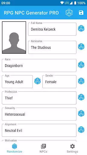 Play RPG NPC Generator  and enjoy RPG NPC Generator with UptoPlay