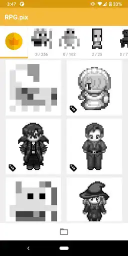 RPG.pix : Color By Number pixel art for RPG online game with UptoPlay