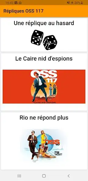 Play Répliques OSS 117  and enjoy Répliques OSS 117 with UptoPlay