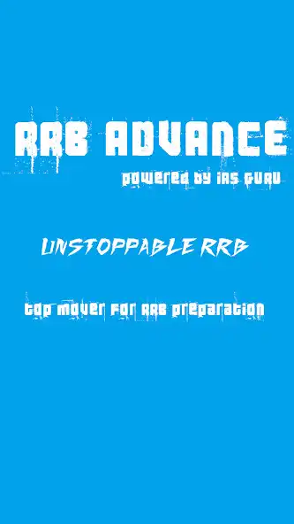 Play RRB ADVANCE EXAM PREPARATION APP  and enjoy RRB ADVANCE EXAM PREPARATION APP with UptoPlay