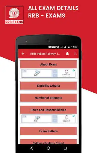Play RRB Railway Exams- Group C  D, JE, ALP Technician
