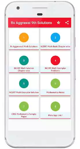 Play RS Aggarwal Class 9 Math Solution OFFLINE