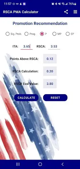 Play RSCA PMA Evaluation Calculator  and enjoy RSCA PMA Evaluation Calculator with UptoPlay
