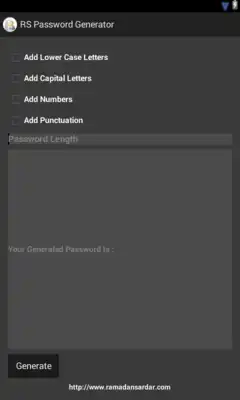 Play RS Password Generator
