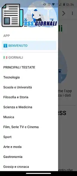 Play RSS Giornali Italia  and enjoy RSS Giornali Italia with UptoPlay